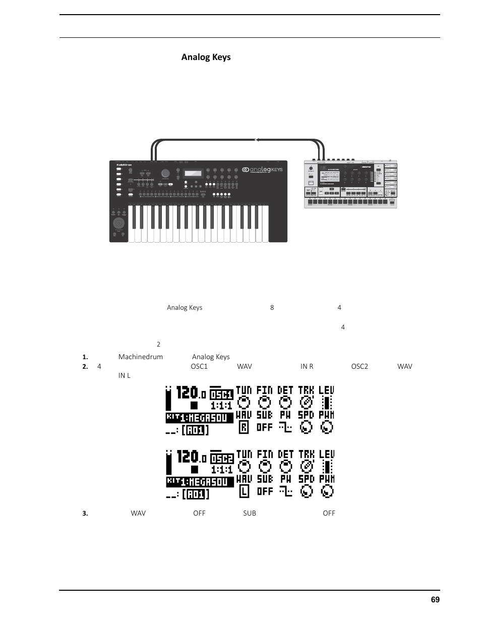 フィルターバンクとしてのanalog keys, Analog keys | Elektron Analog Four User Manual | Page 79 / 126