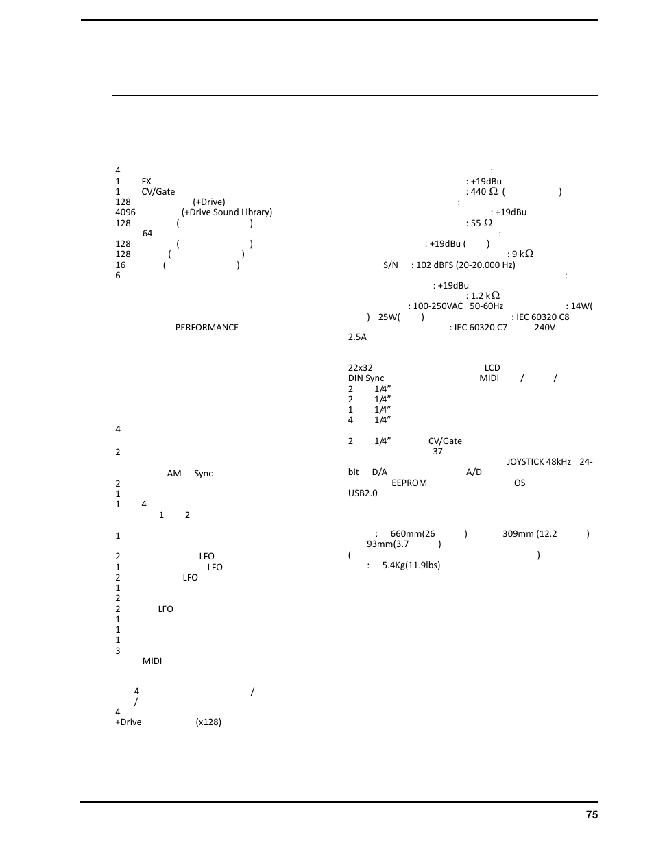 技術情報 | Elektron Analog Four User Manual | Page 85 / 126