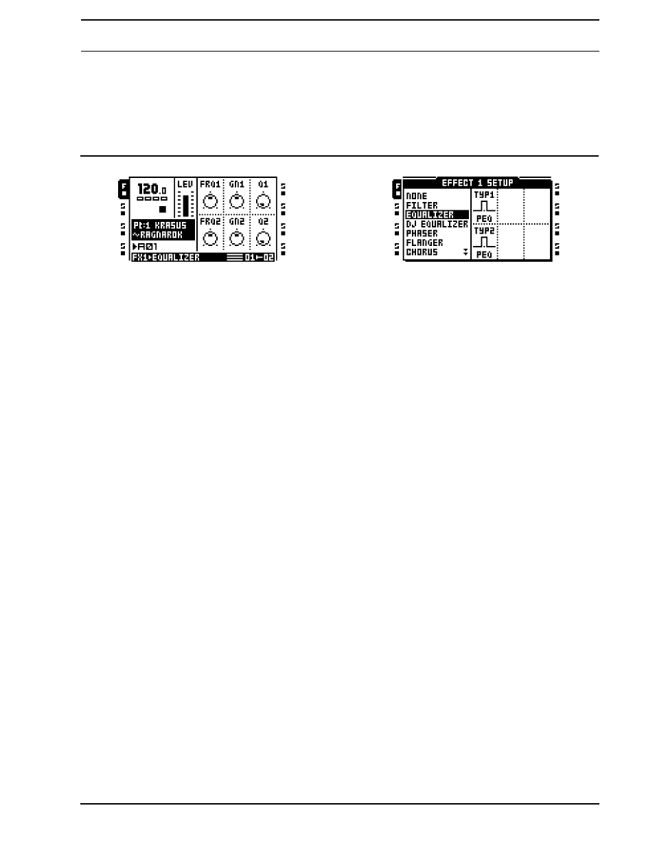 Band parametric eq, Parametric eq main, Parametric eq setup | Parametric eq main parametric eq setup | Elektron Octatrack User Manual | Page 168 / 189