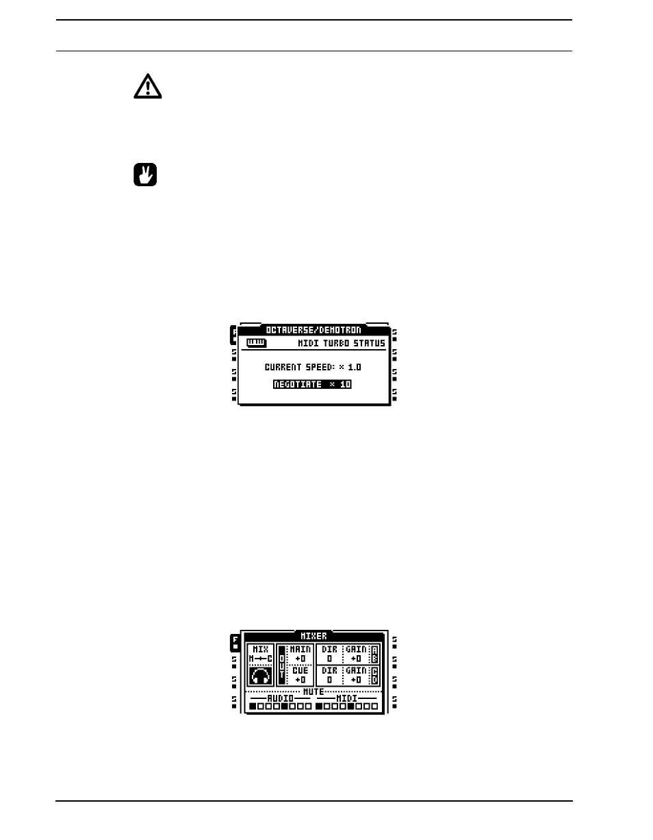 Mixer menu | Elektron Octatrack User Manual | Page 56 / 189