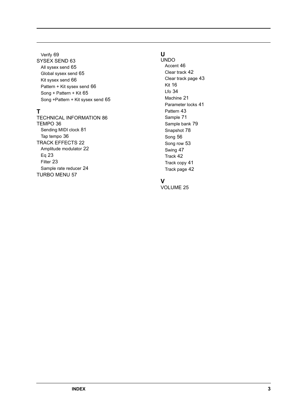 Elektron Machinedrum User Manual | Page 123 / 126