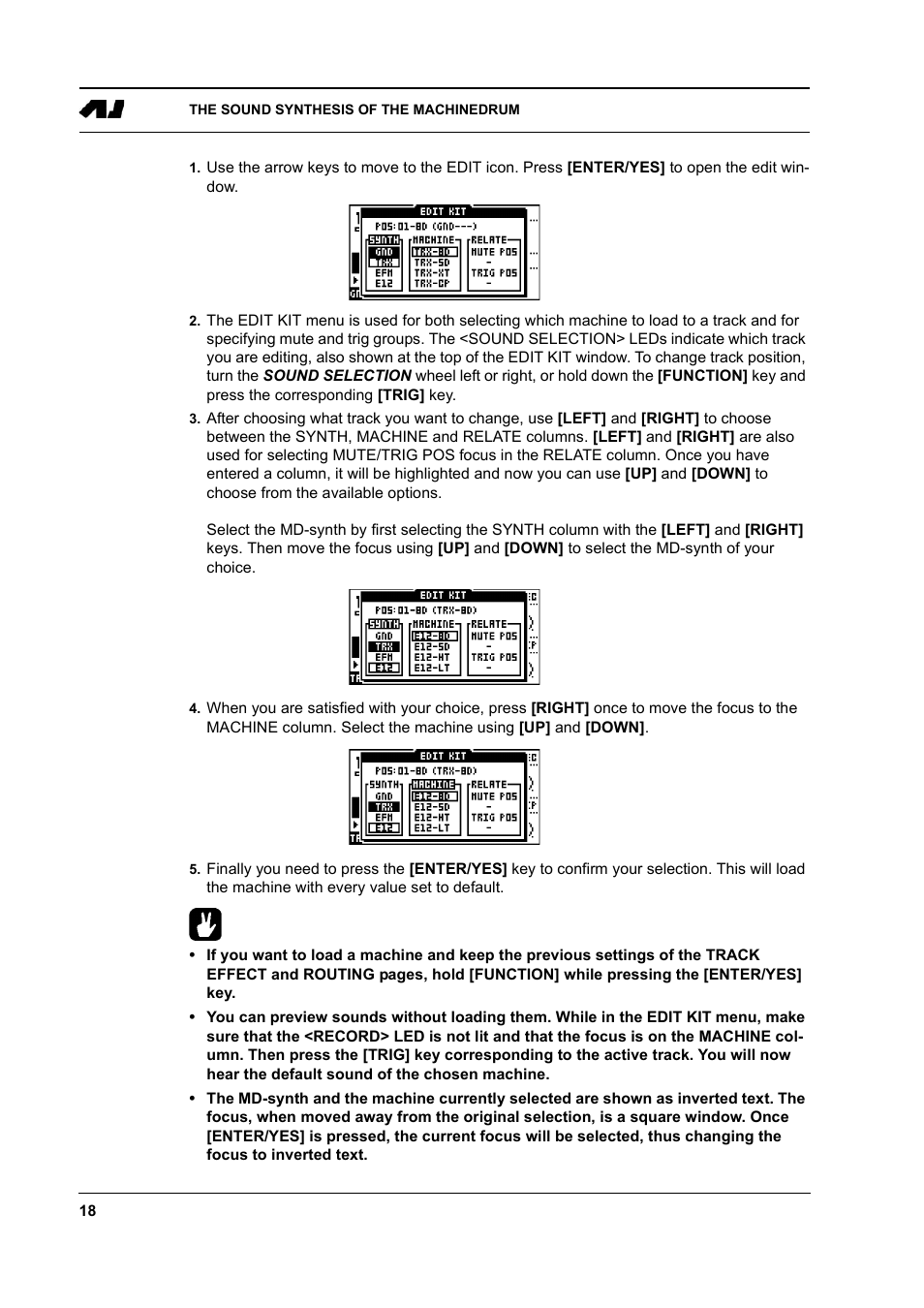 Elektron Machinedrum User Manual | Page 26 / 126