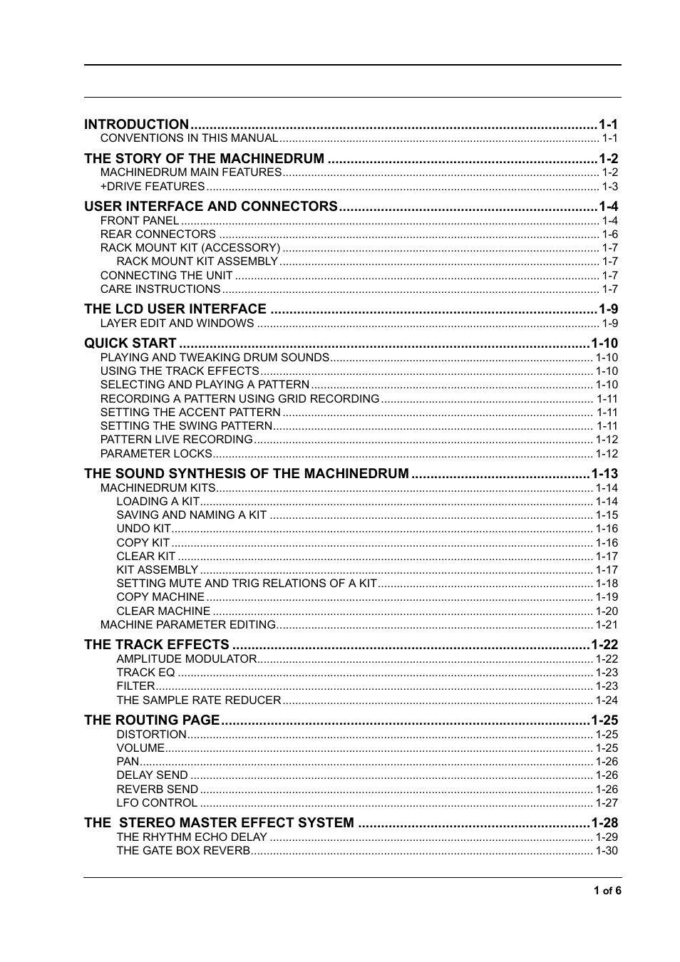 Elektron Machinedrum User Manual | Page 3 / 126