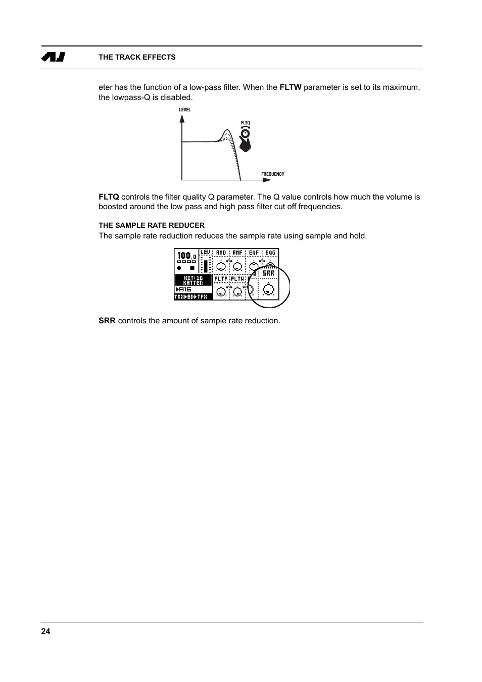 The sample rate reducer, The sample rate reducer -24 | Elektron Machinedrum User Manual | Page 32 / 126