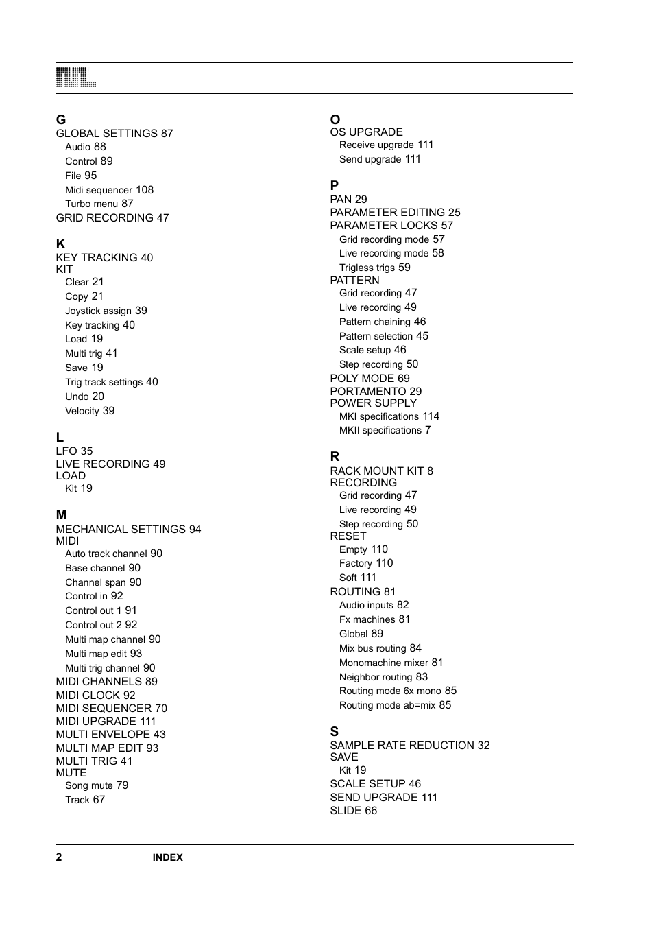 Elektron Monomachine User Manual | Page 154 / 158