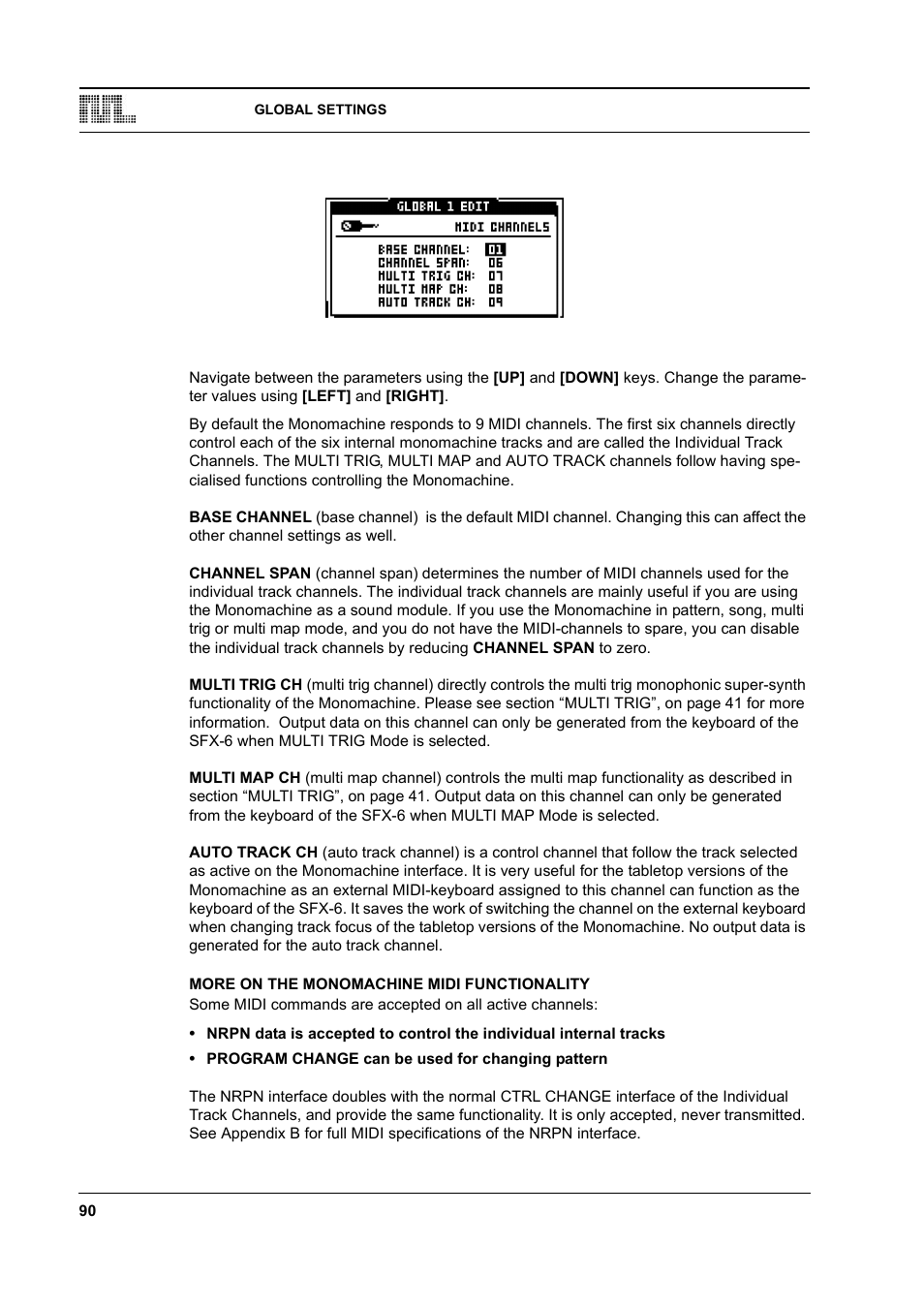 More on the monomachine midi functionality, More on the monomachine midi functionality -90 | Elektron Monomachine User Manual | Page 98 / 158