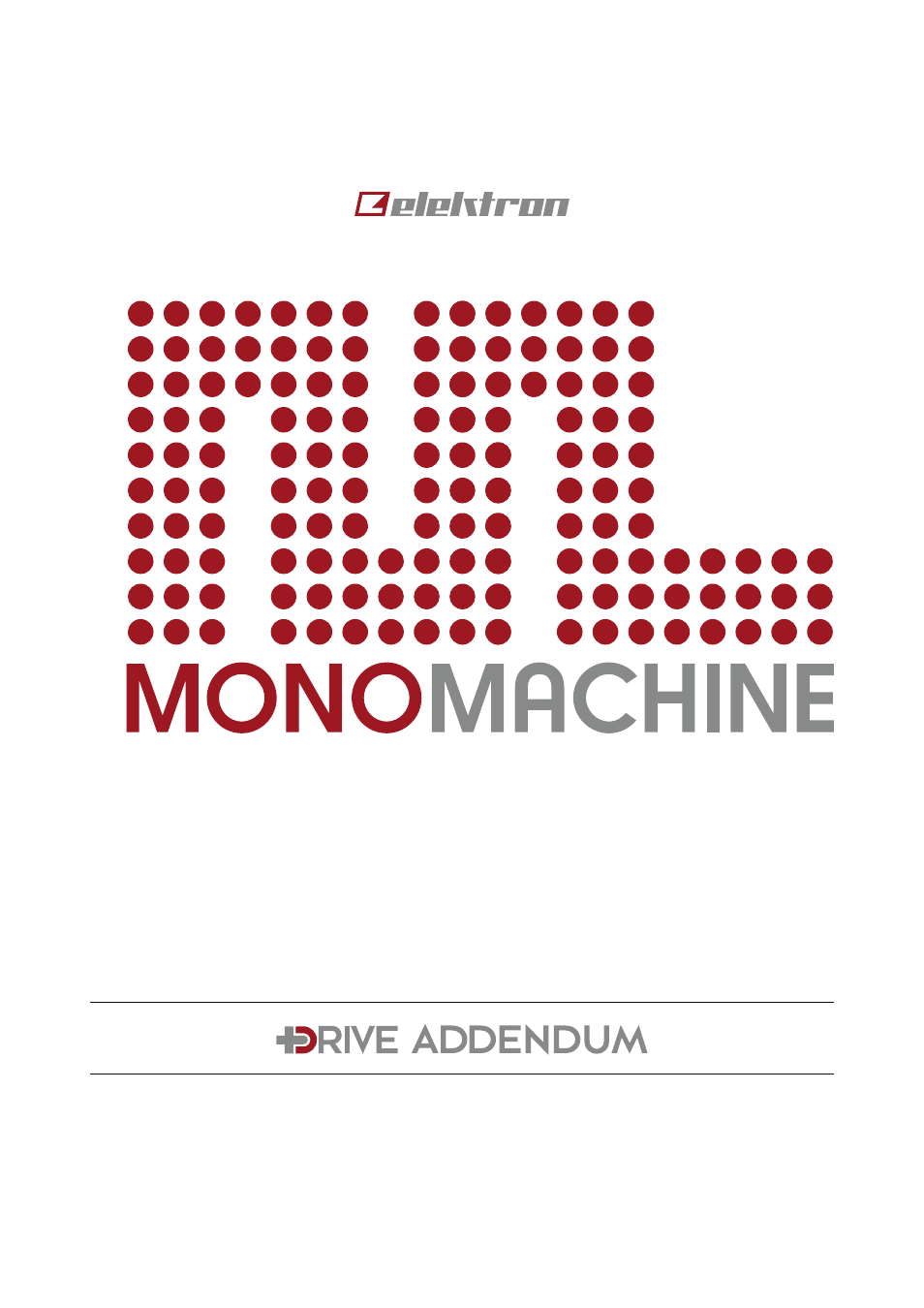 Elektron Monomachine User Manual | 9 pages