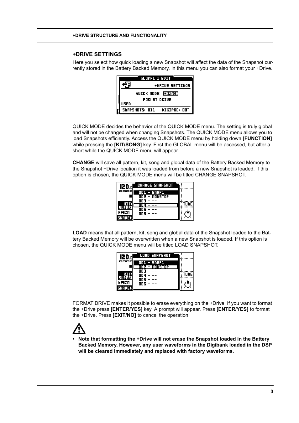 Drive settings | Elektron Monomachine User Manual | Page 5 / 9