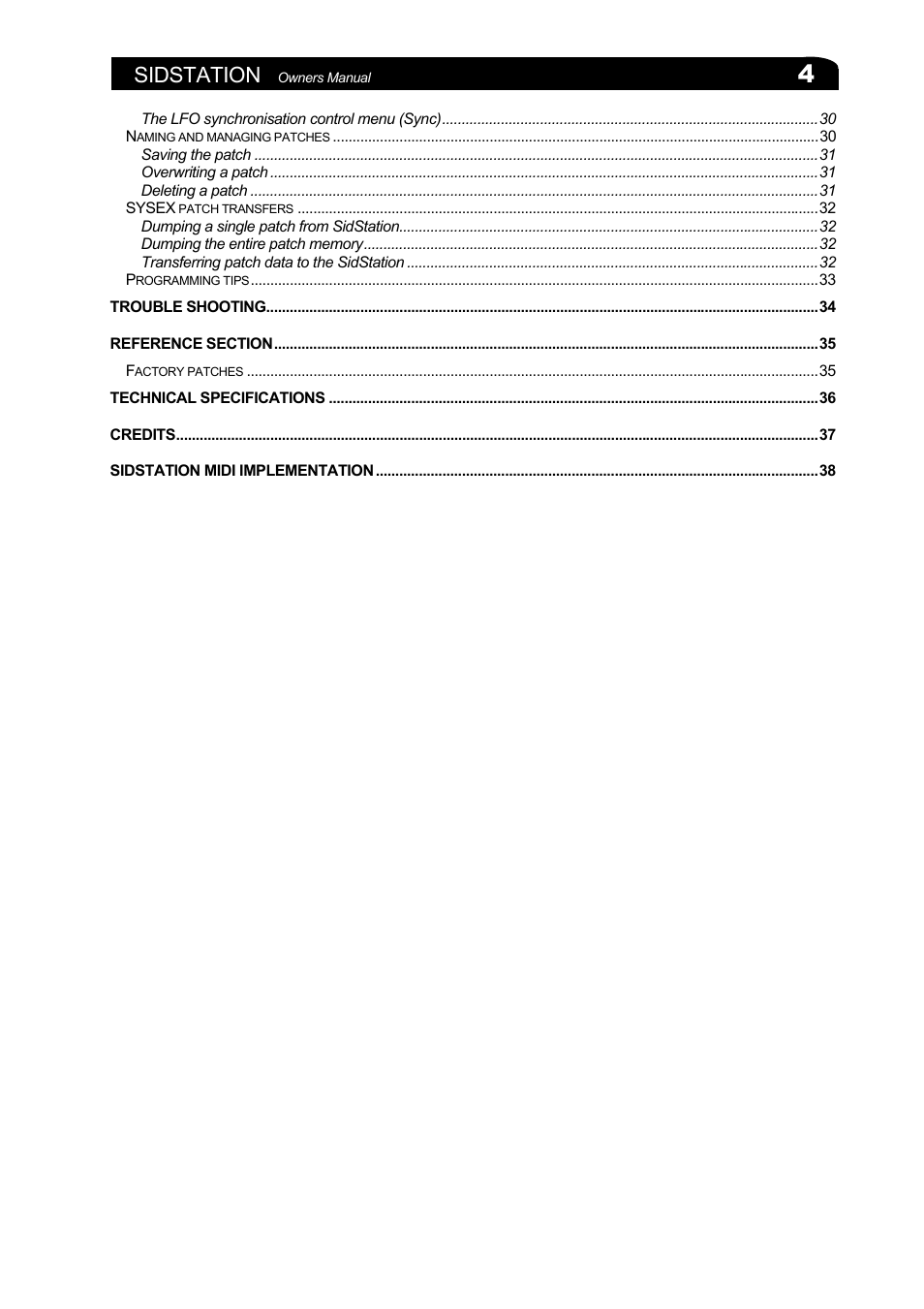 Sidstation | Elektron Sidstation User Manual | Page 4 / 45