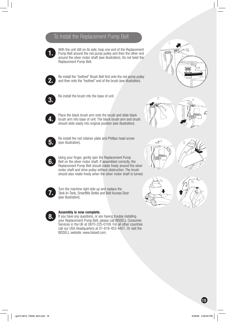 Bissell 7920 User Manual | Page 19 / 24