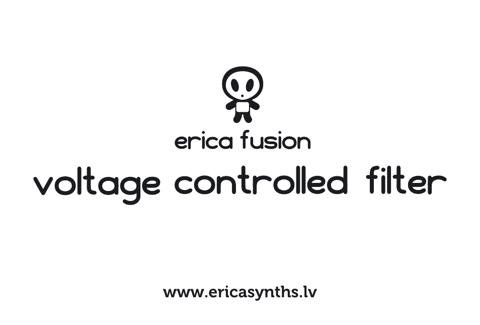 Erica Synths Fusion VCF User Manual | 6 pages