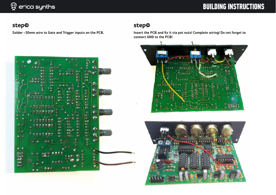 Building instructions | Erica Synths DIY Polivoks(ish) ADSR EG kit User Manual | Page 13 / 14
