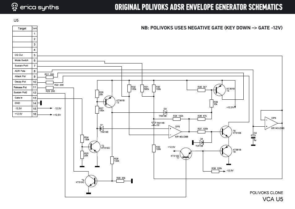 Erica Synths DIY Polivoks(ish) ADSR EG kit User Manual | Page 3 / 14