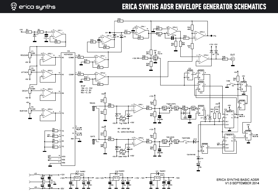 Erica Synths DIY Polivoks(ish) ADSR EG kit User Manual | Page 4 / 14