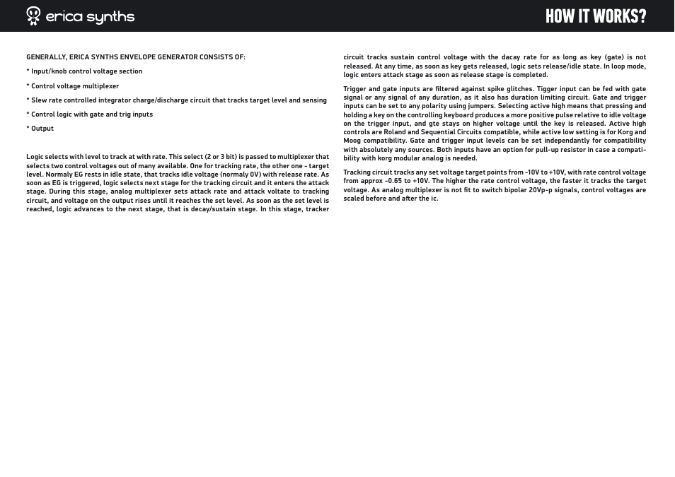 How it works | Erica Synths DIY Polivoks(ish) ADSR EG kit User Manual | Page 5 / 14