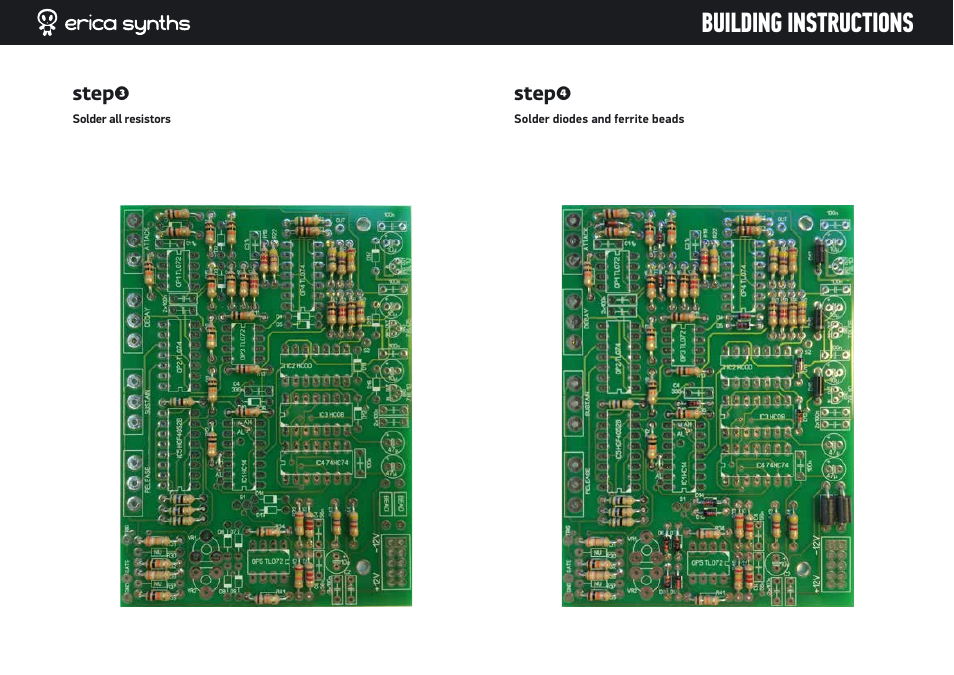 Building instructions | Erica Synths DIY Polivoks(ish) ADSR EG kit User Manual | Page 8 / 14