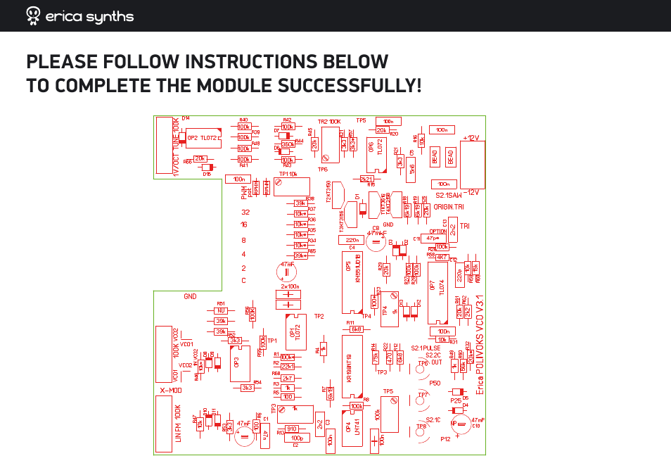 Erica Synths DIY Polivoks VCO kit User Manual | Page 4 / 12