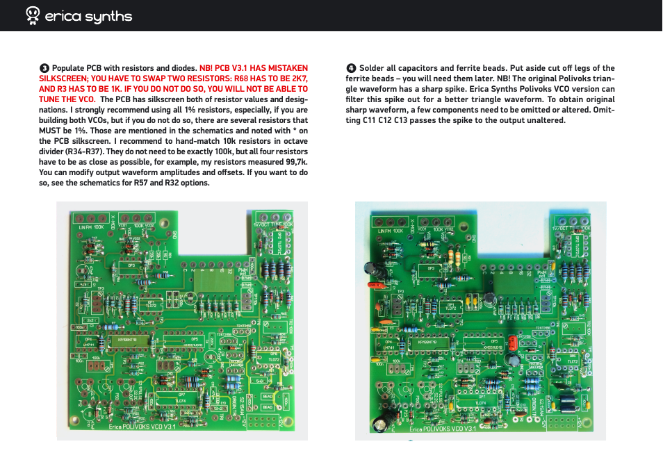Erica Synths DIY Polivoks VCO kit User Manual | Page 6 / 12
