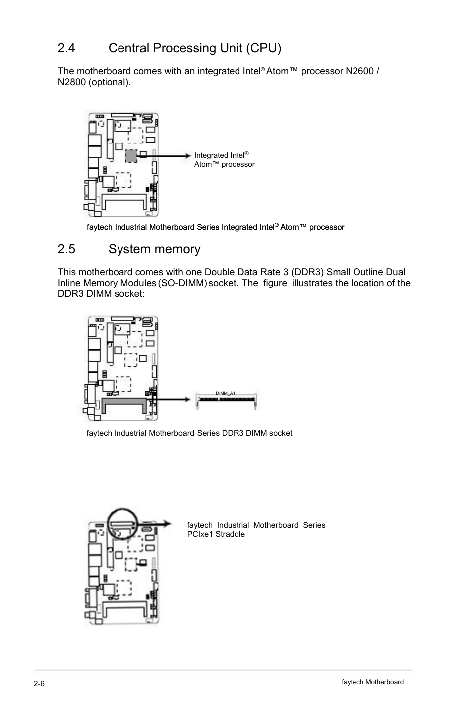 4 central processing unit (cpu) | faytech Industrial Motherboard Series User Manual | Page 14 / 44