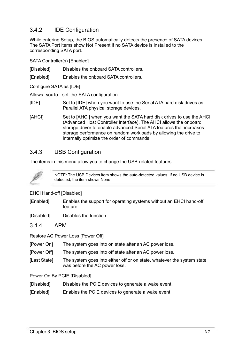 Ide configuration, Usb configuration | faytech Industrial Motherboard Series User Manual | Page 37 / 44