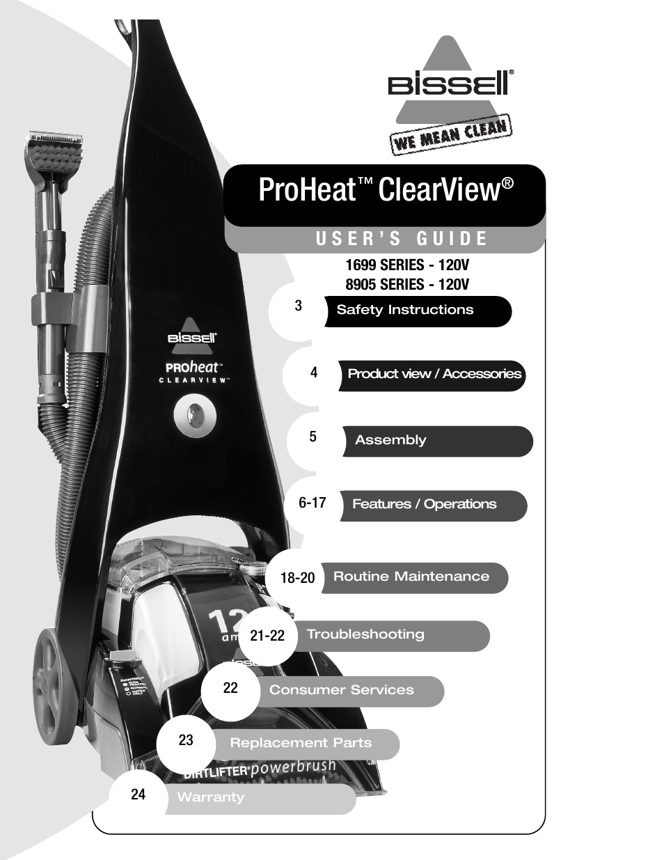 Bissell 8905 User Manual | 24 pages