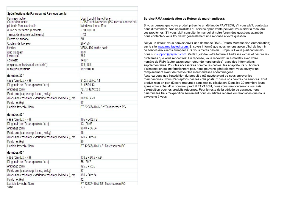 Ole_link10 | faytech 55'' Touch PC User Manual | Page 20 / 20
