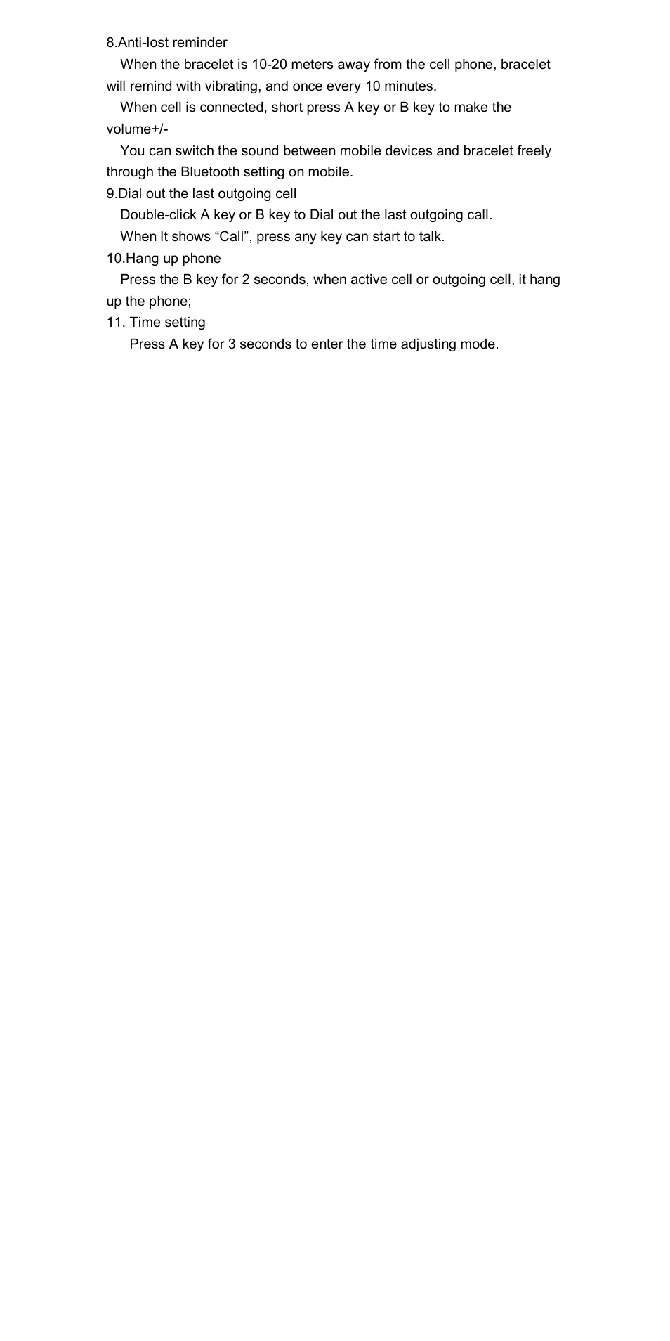 Flylink BW31 User Manual | Page 9 / 18