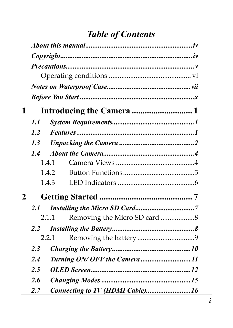 Flylink Full HD WIFI User Manual | Page 2 / 69