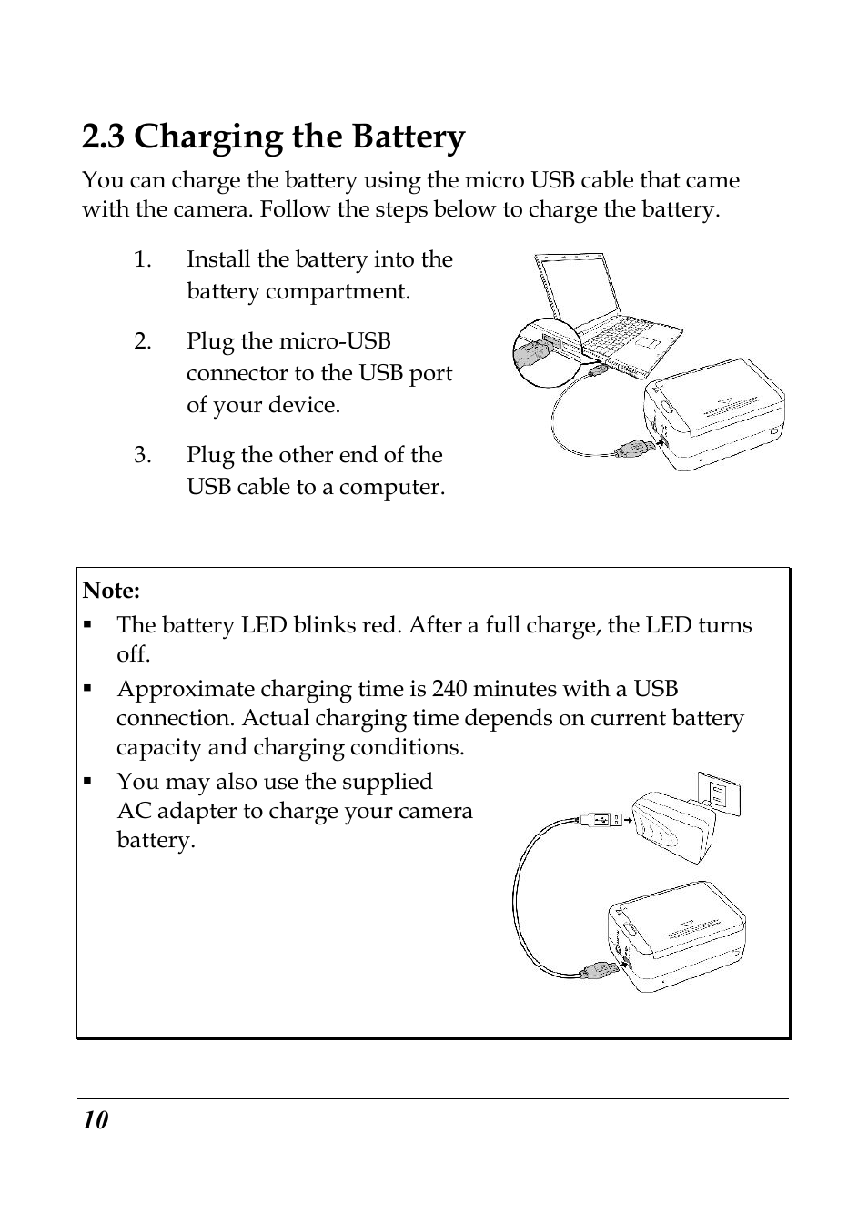 3 charging the battery | Flylink Full HD WIFI User Manual | Page 21 / 69