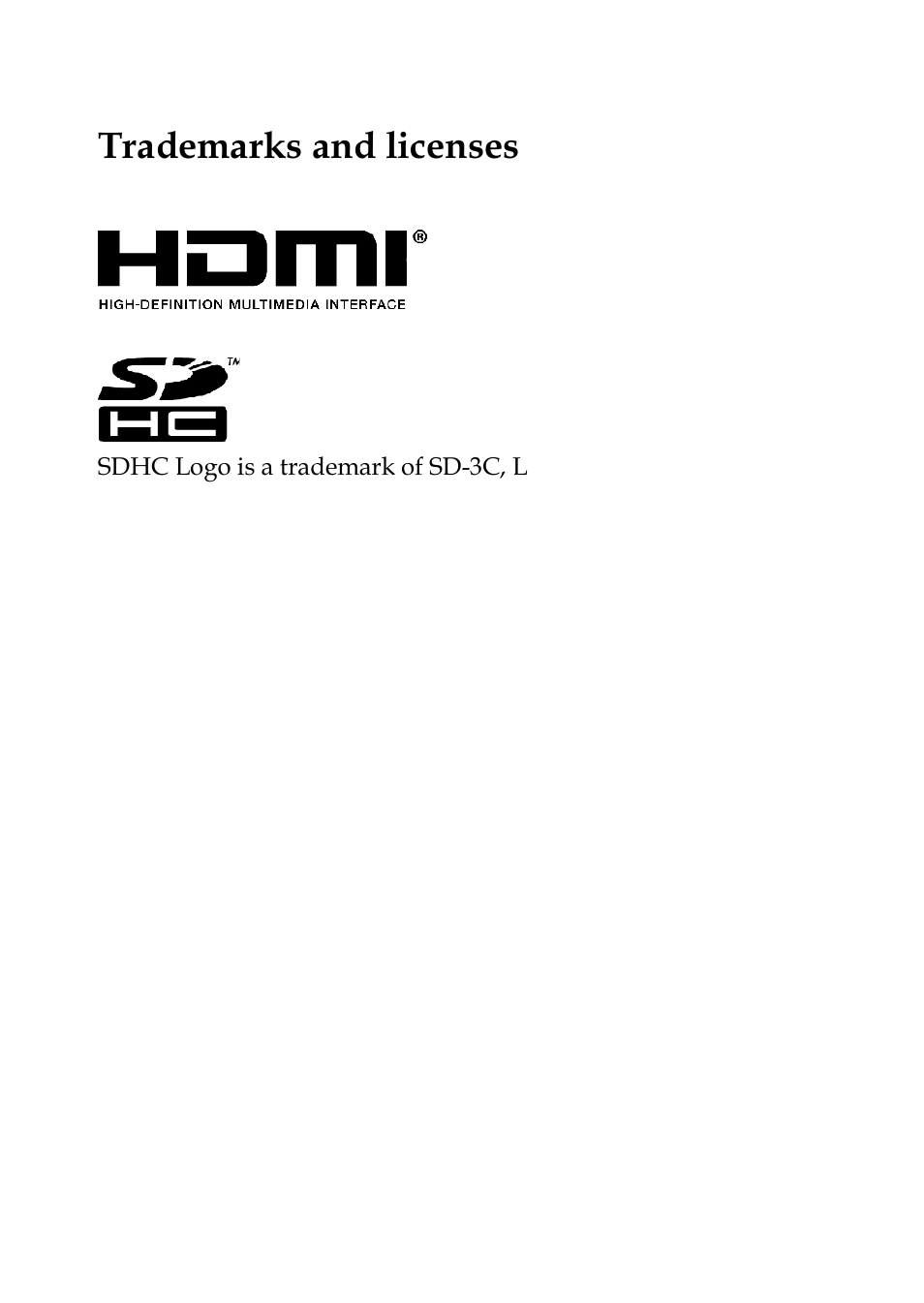 Trademarks and licenses | Flylink Full HD WIFI User Manual | Page 69 / 69