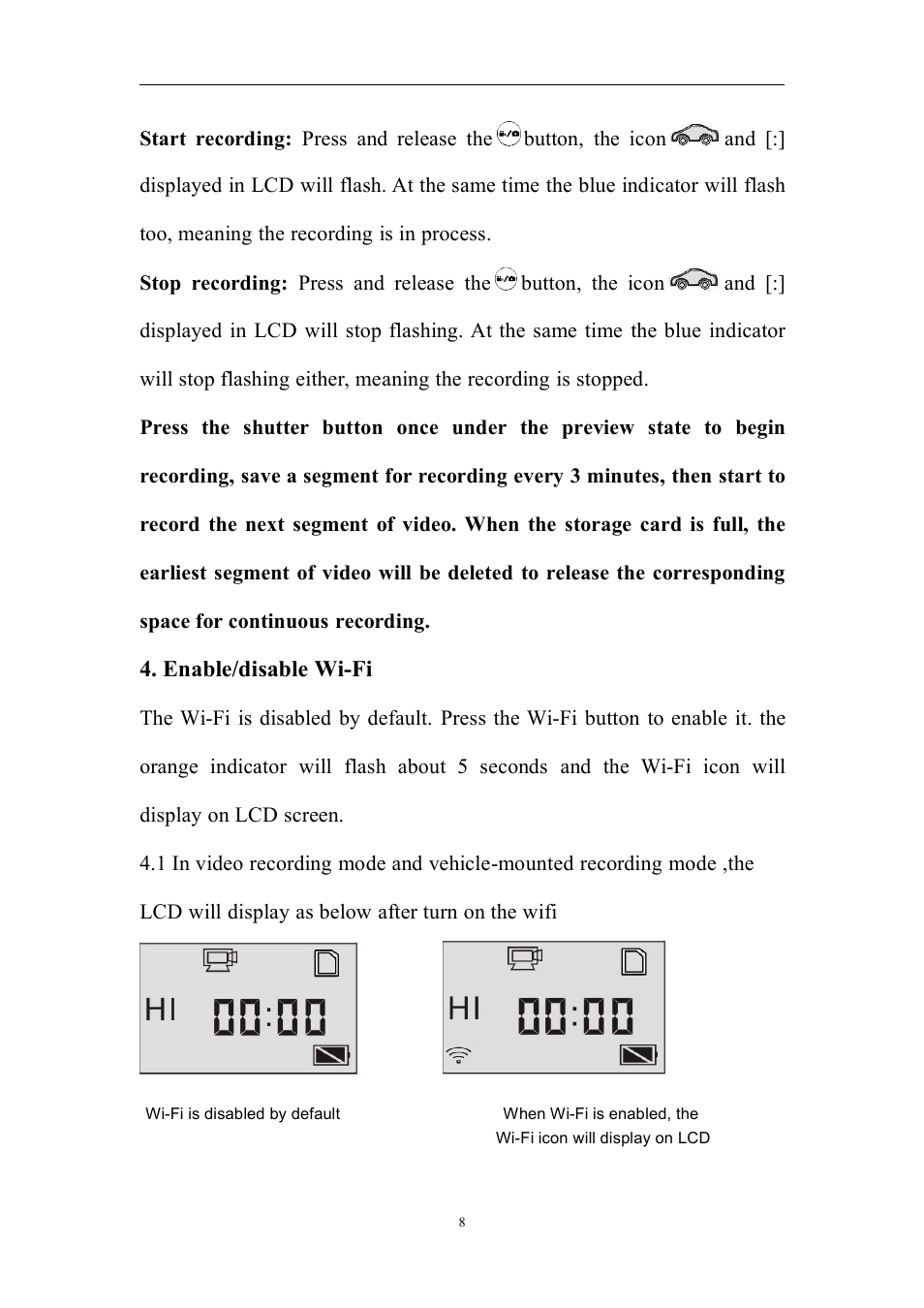 Flylink Full HD WIFI User Manual | Page 8 / 14