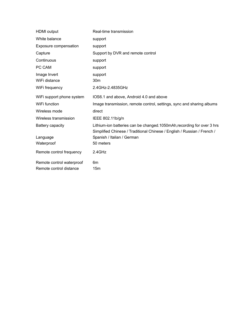 Flylink WIFI Full HD Waterproof User Manual | Page 9 / 9