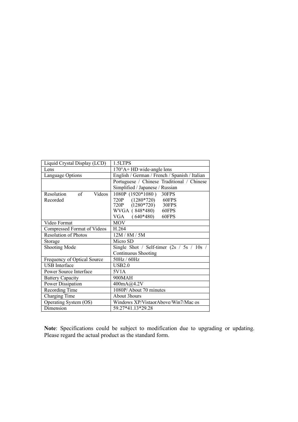 Flylink WIFI 1080P 30FPS User Manual | Page 7 / 7