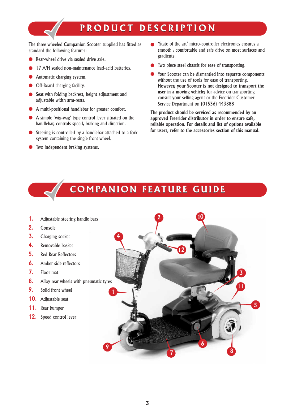 Freerider FR168-3A2/Companion User Manual | Page 3 / 40