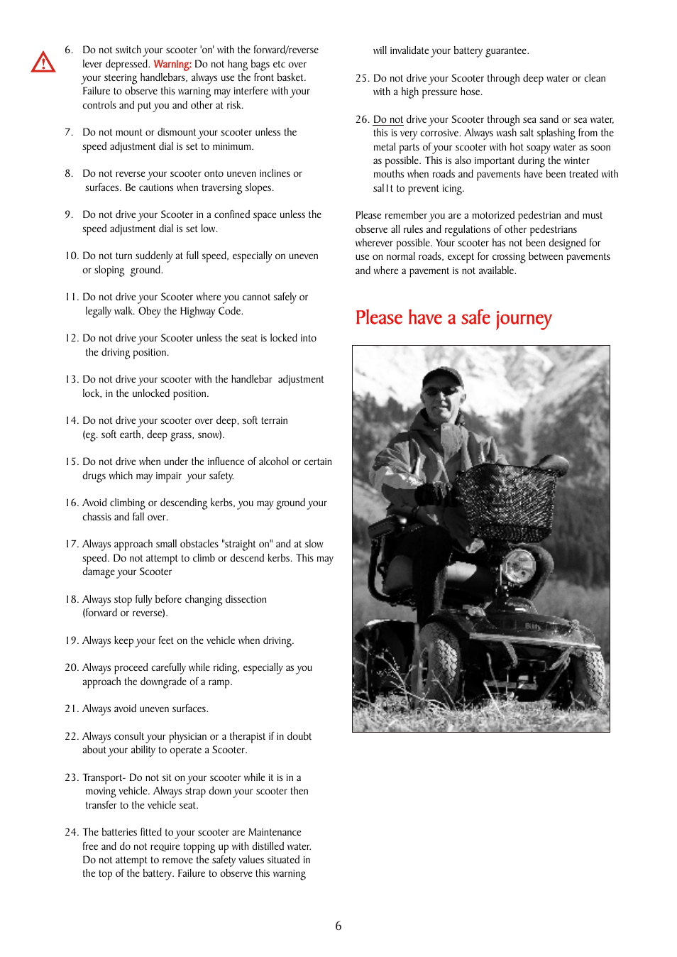 Please have a safe journey | Freerider FR510DXs2b(D,Land Ranger S) User Manual | Page 6 / 44