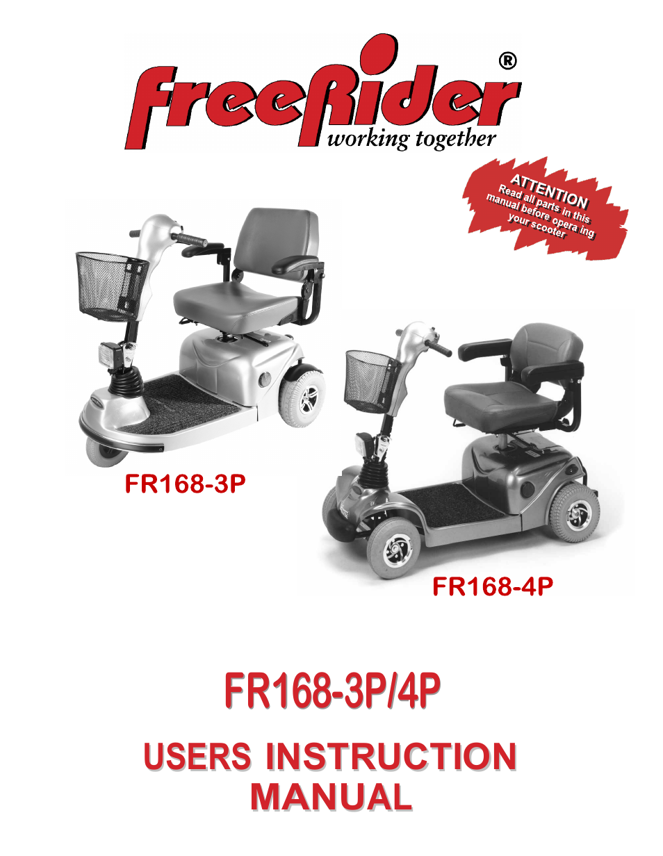 Freerider FR168-4P(Richmond 4) User Manual | 41 pages