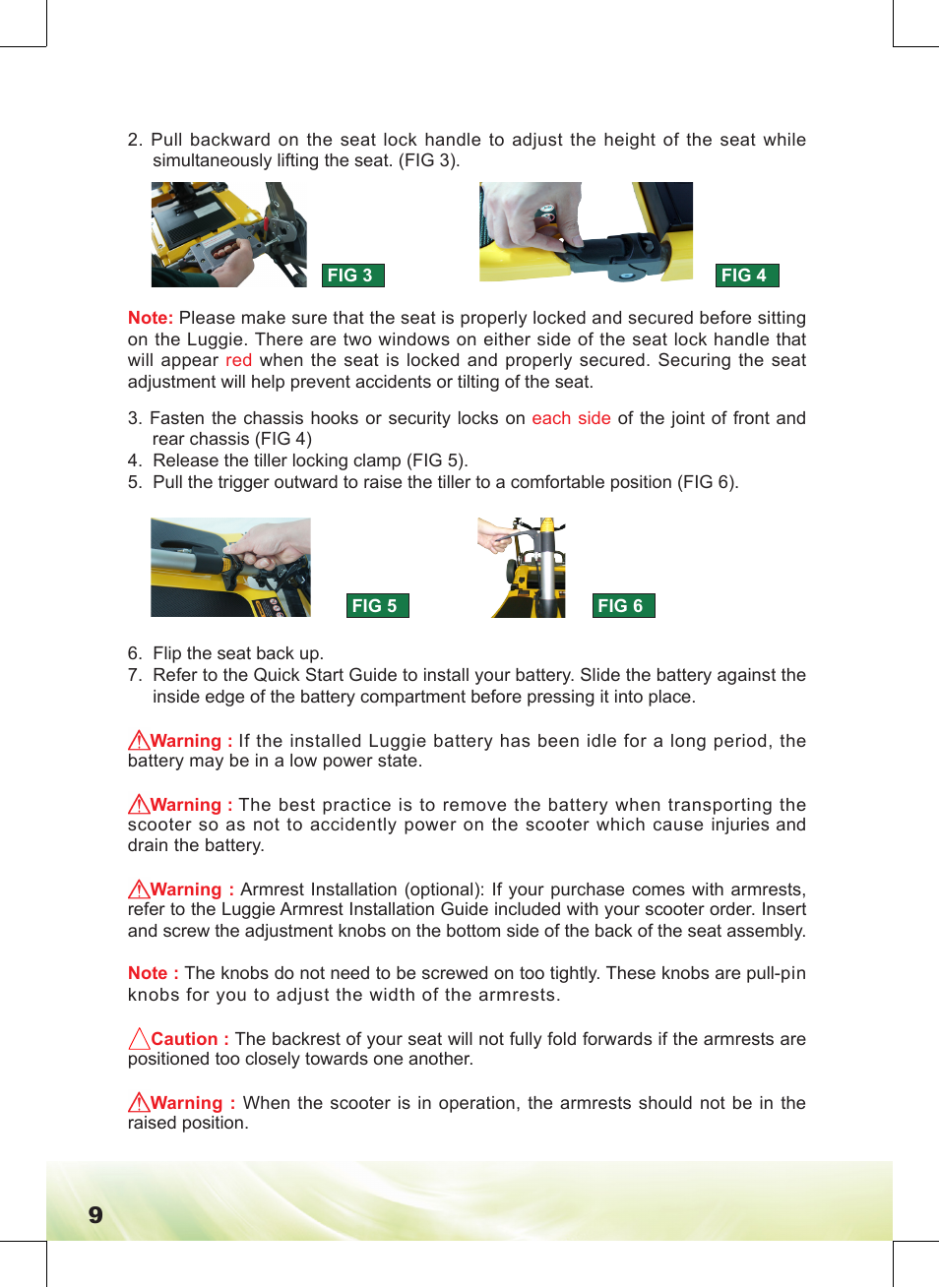 Freerider FR168-4IT/Luggie User Manual | Page 10 / 48