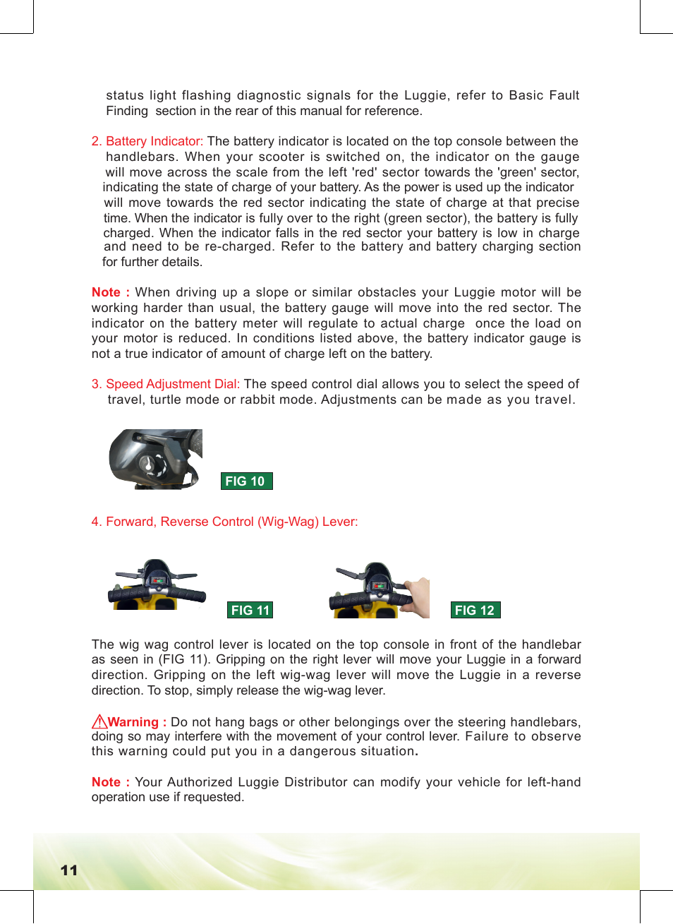 Freerider FR168-4IT/Luggie User Manual | Page 12 / 48