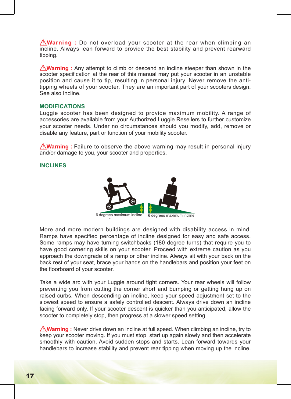 Freerider FR168-4IT/Luggie User Manual | Page 18 / 48