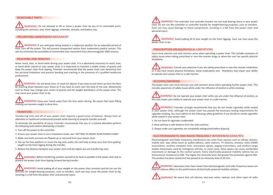 Freerider FR168W User Manual | Page 6 / 21