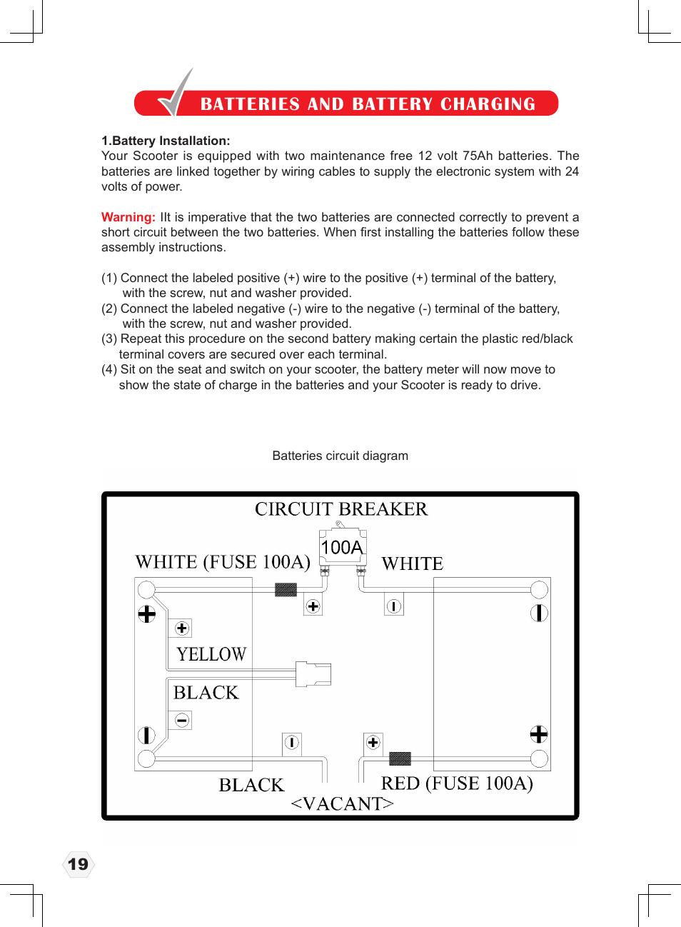 Batteries and battery charging | Freerider FR1 User Manual | Page 20 / 32