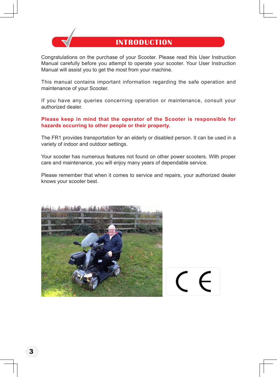 Introduction | Freerider FR1 User Manual | Page 4 / 32