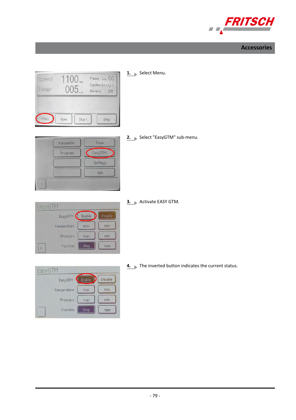 Accessories | FRITSCH PULVERISETTE 7 premium line User Manual | Page 79 / 112