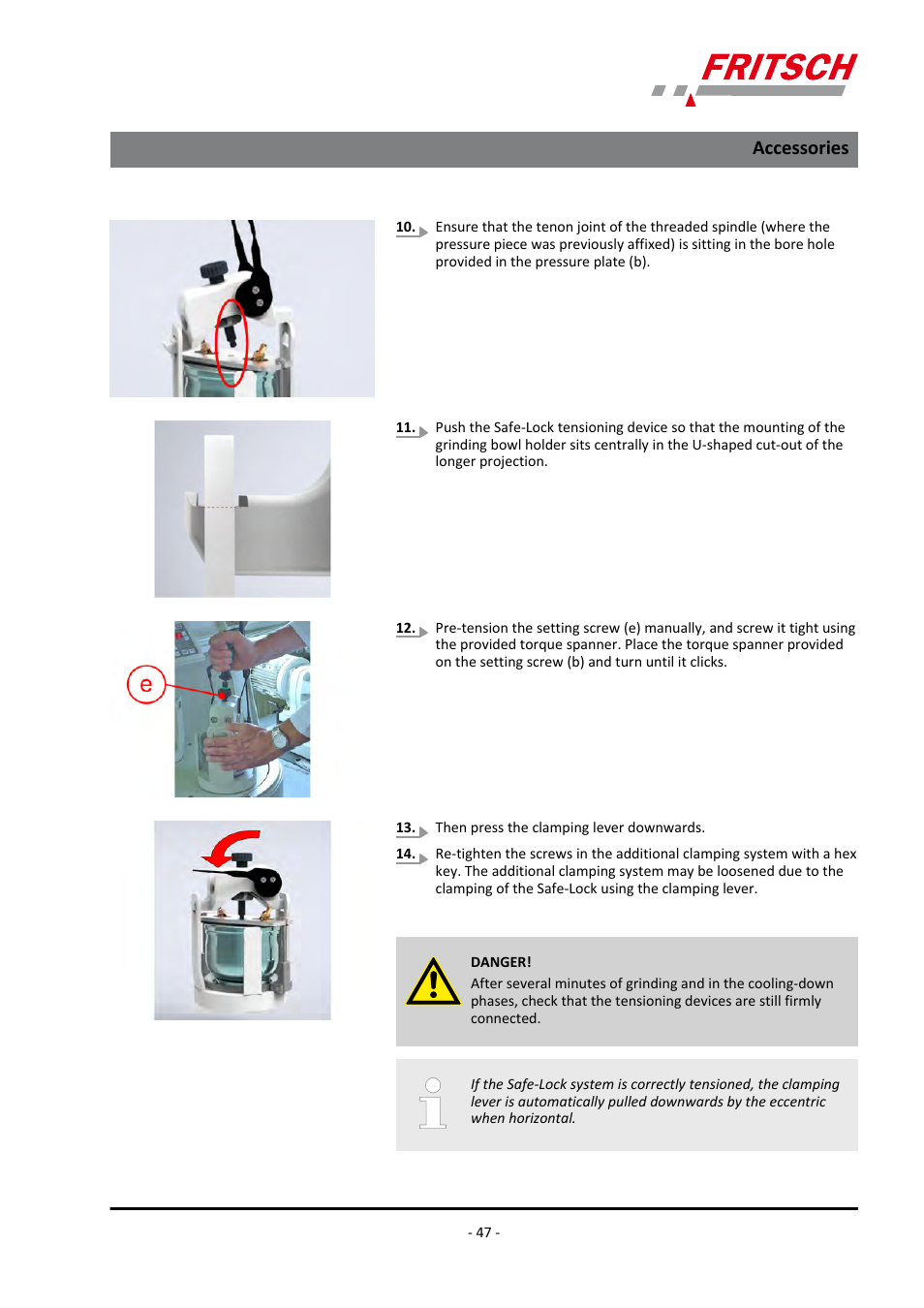 Accessories | FRITSCH PULVERISETTE 5/4 classic line User Manual | Page 47 / 68