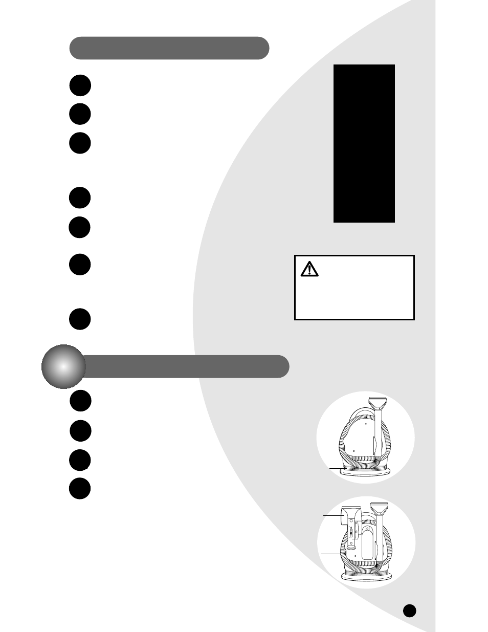 Warning, When you’re done, Storage | Bissell 1722 User Manual | Page 9 / 12