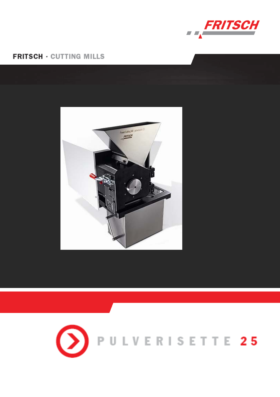 FRITSCH PULVERISETTE 25 User Manual | 44 pages