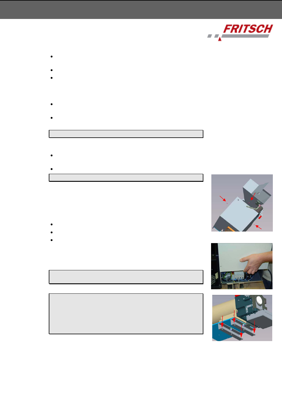 3 installation, 1 unpacking, 2 transport | 3 erection, 4 fastening the cutting mill | FRITSCH PULVERISETTE 25 User Manual | Page 16 / 44