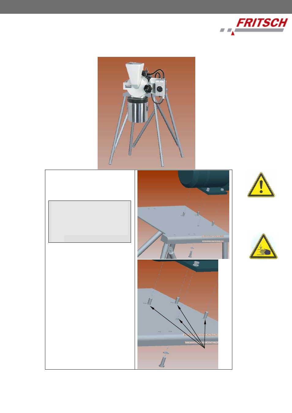 FRITSCH PULVERISETTE 16 cast iron User Manual | Page 14 / 24