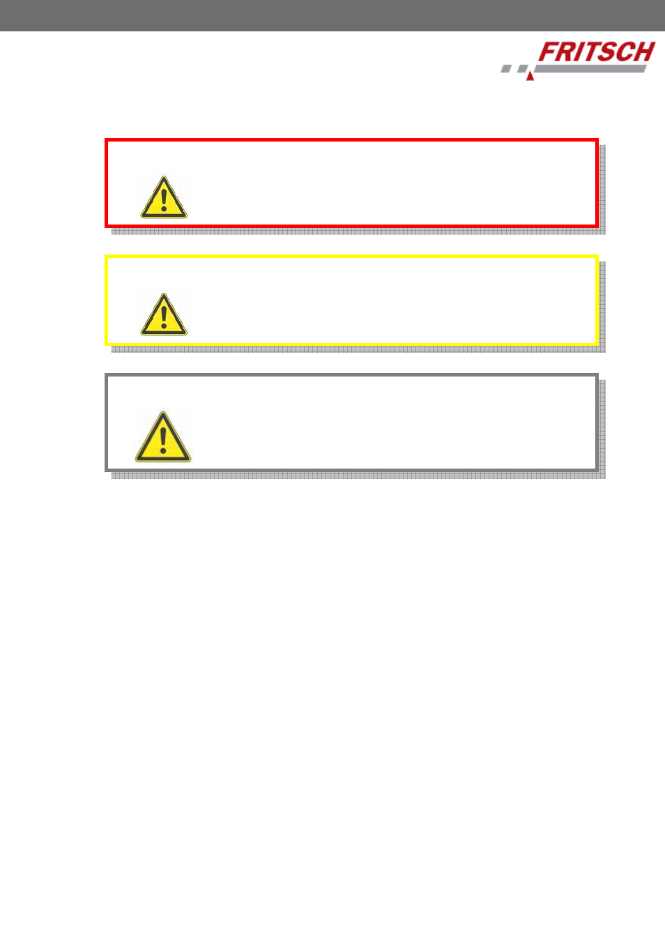 2 warnings used | FRITSCH PULVERISETTE 16 cast iron User Manual | Page 5 / 24