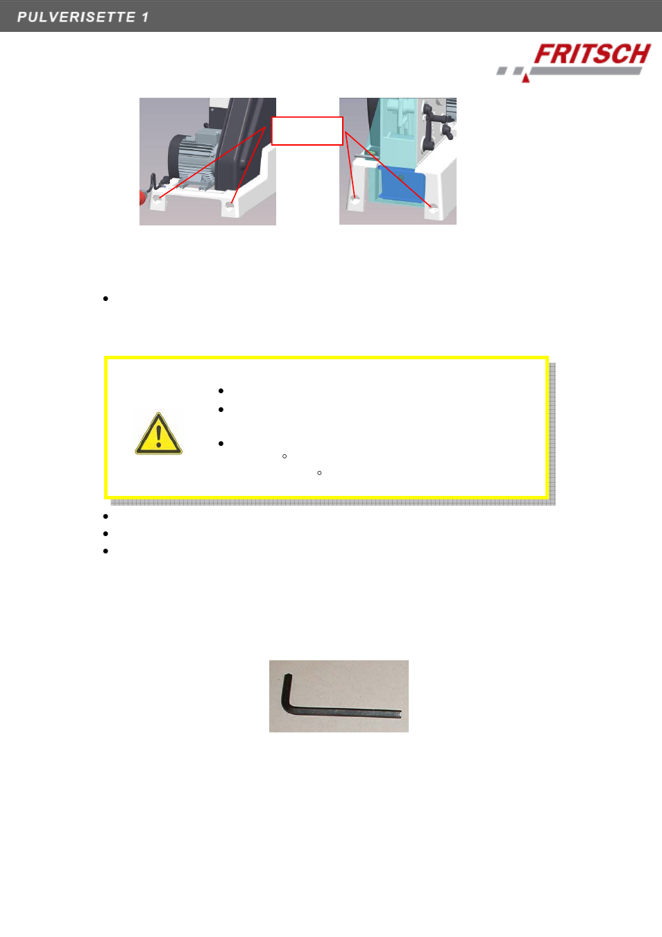 Ambient requirements, Assembling the funnel (1), 4 ambient requirements | 5 assembling the funnel (1) | FRITSCH PULVERISETTE 1, Model I classic line User Manual | Page 14 / 36